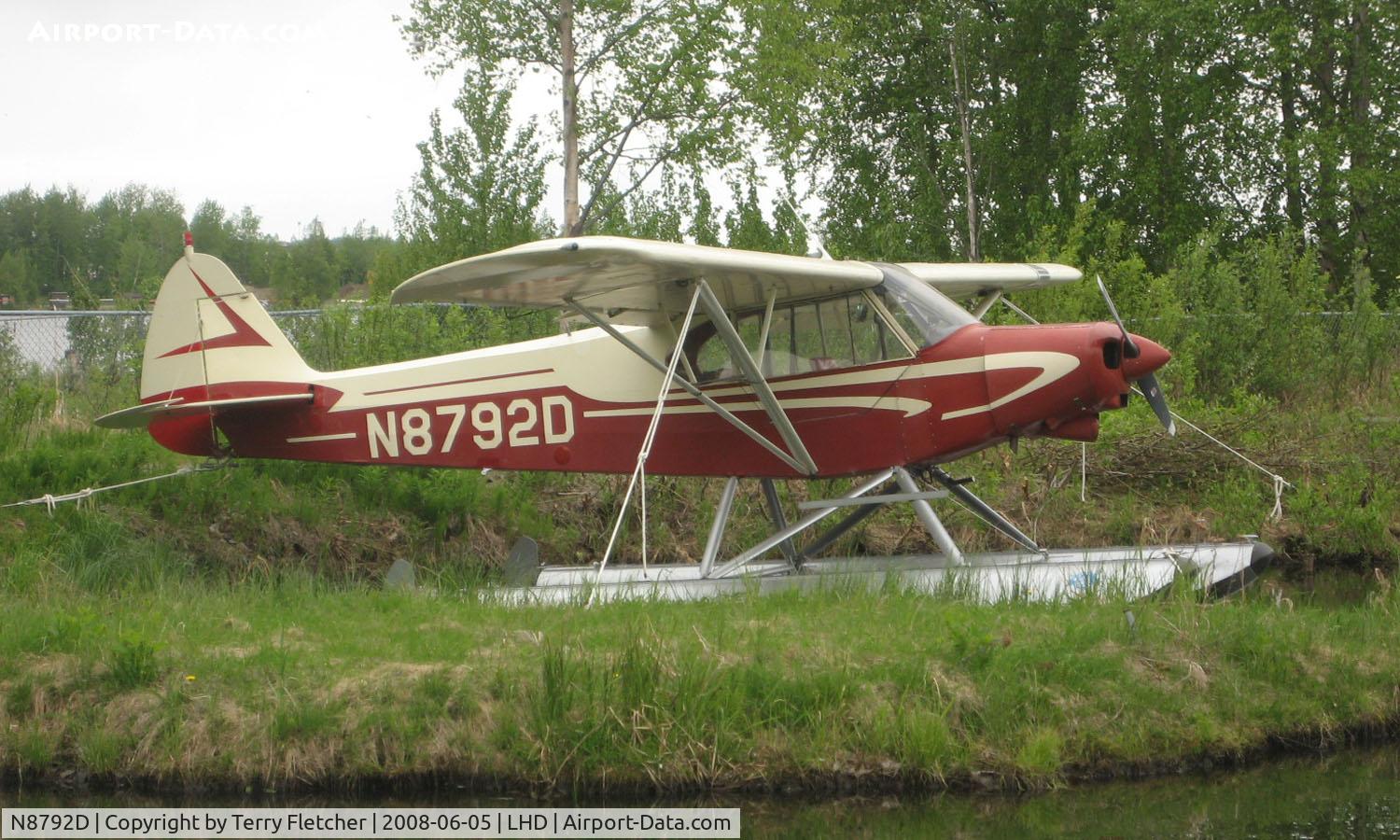 N8792D, 1958 Piper PA-18-150 Super Cub C/N 18-6333, Piper Pa-18-150at Lake Hood