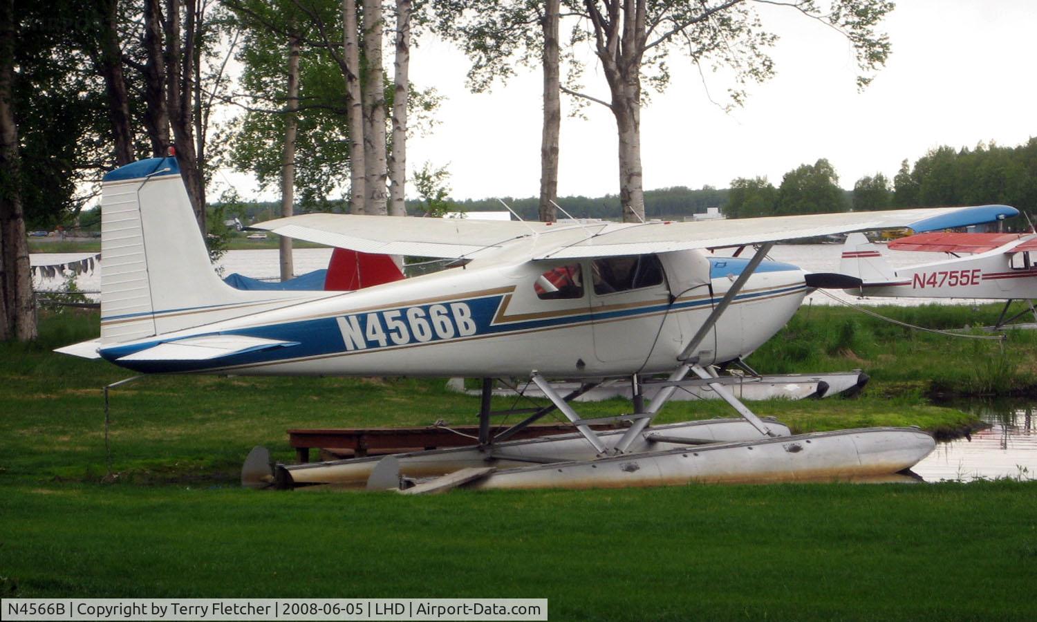 N4566B, Cessna 180 C/N 31465, Cessna 180 at Lake Hood