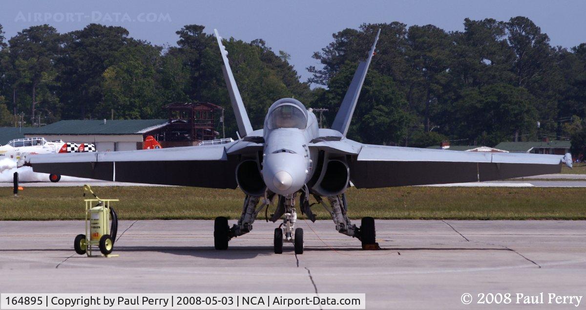 164895, McDonnell Douglas F/A-18C Hornet C/N 1227/C356, Another airport, another day of sitting standby.  Poor girl