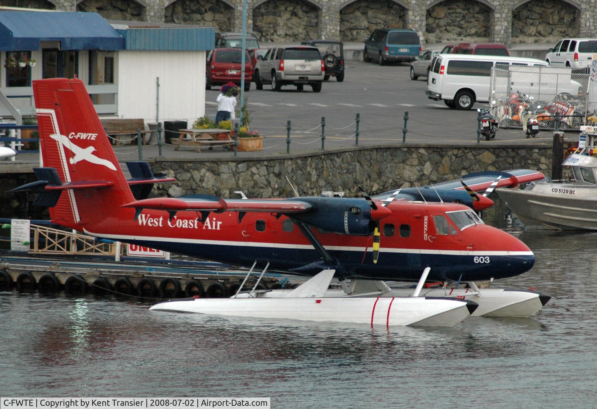 C-FWTE, 1968 De Havilland Canada DHC-6-100 Twin Otter C/N 96, Docked in Victoria Harbor.