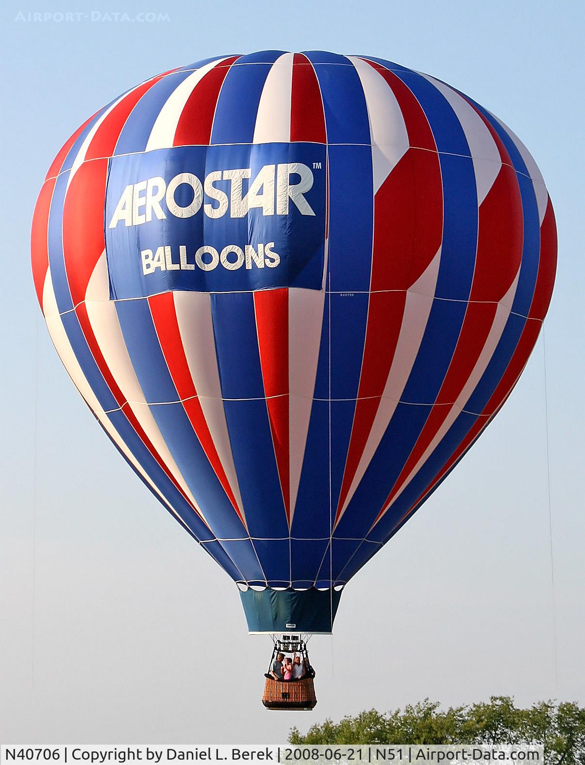 N40706, 1997 Aerostar International Inc RXS-8 C/N RXS8-3076, There's no mistaking the manufacturer of this balloon!