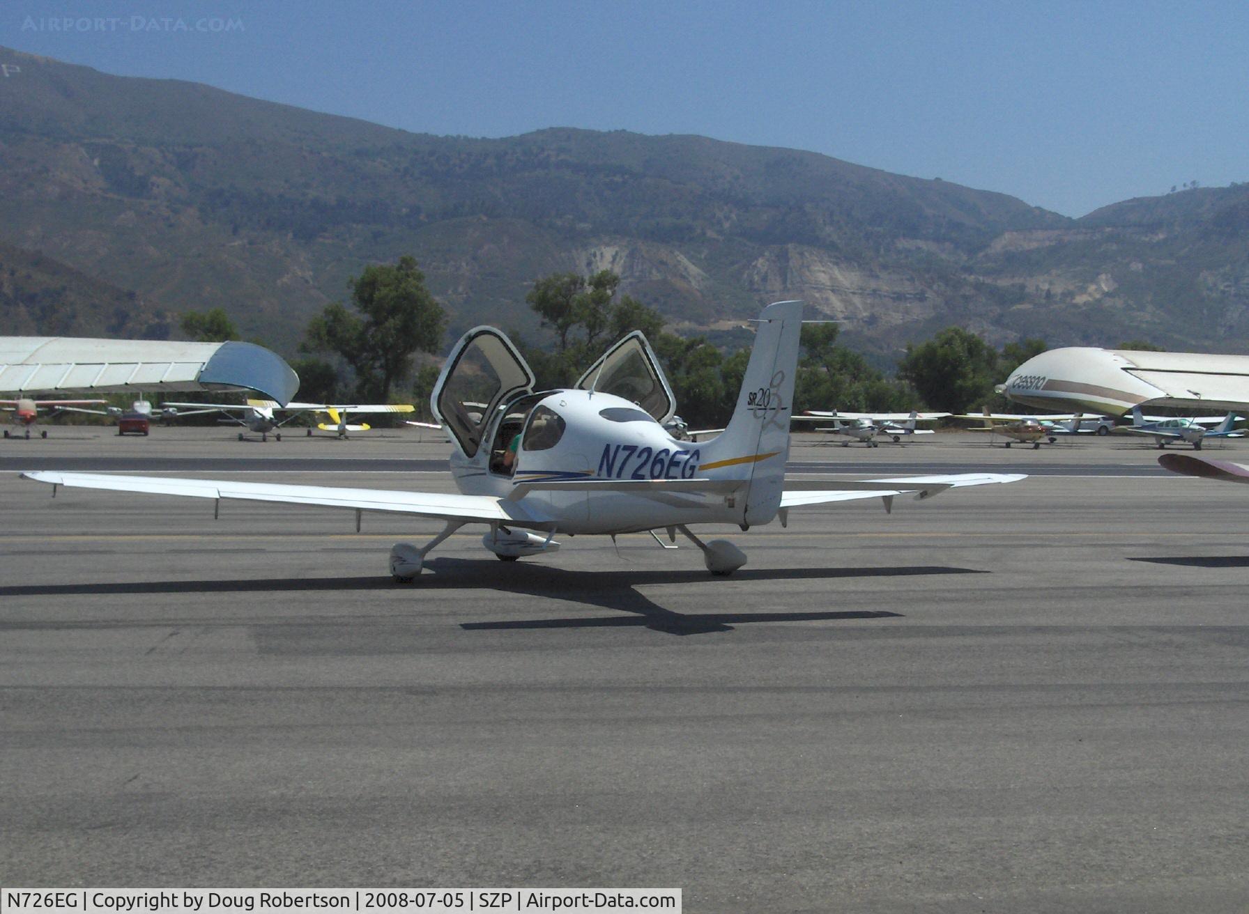 N726EG, 2004 Cirrus SR20 C/N 1442, 2004 Cirrus SR20-G2, Continental IO-360-ES 200 Hp