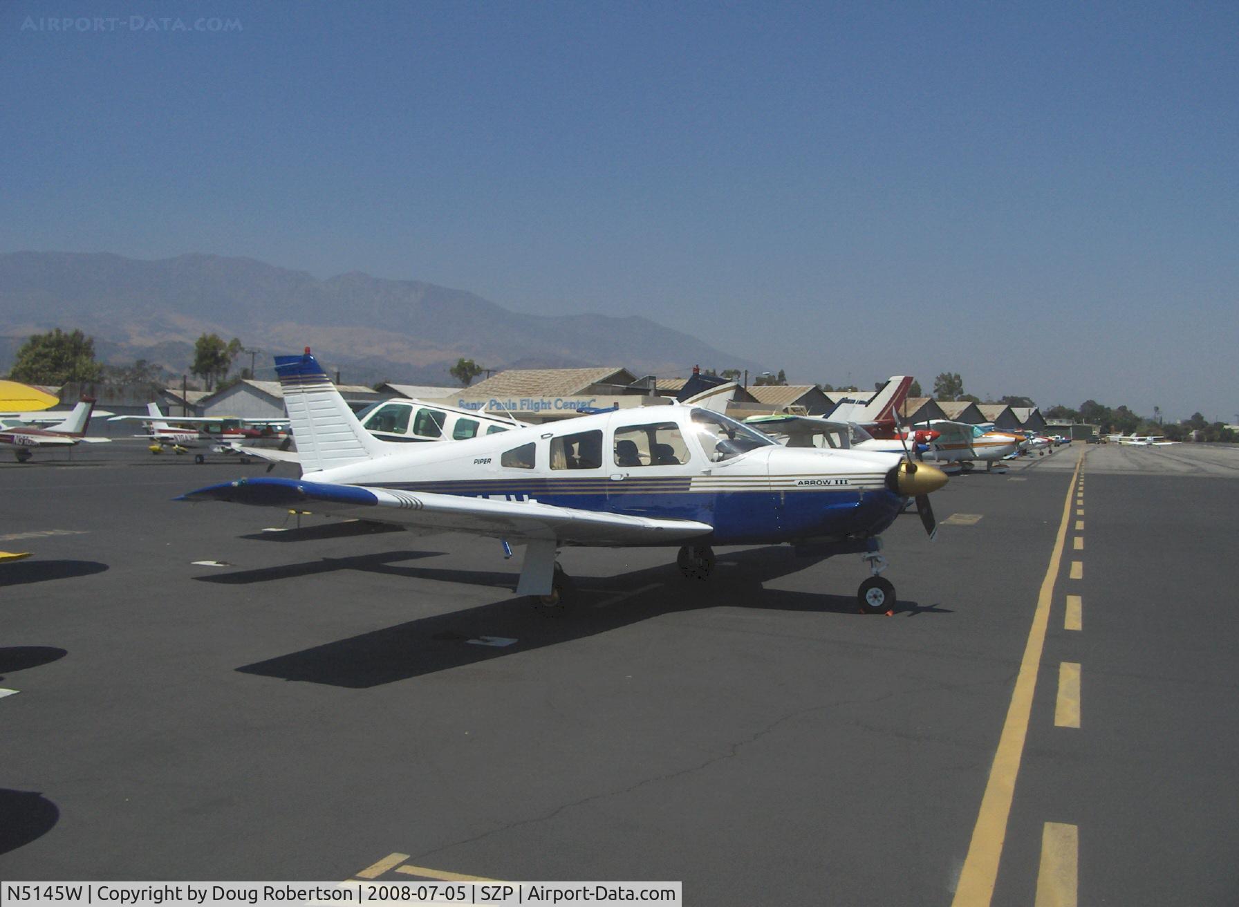 N5145W, 1977 Piper PA-28R-201 Cherokee Arrow III C/N 28R-7837098, 1977 Piper PA-28R-201 ARROW III, Lycoming IO-360-C1C 200 Hp