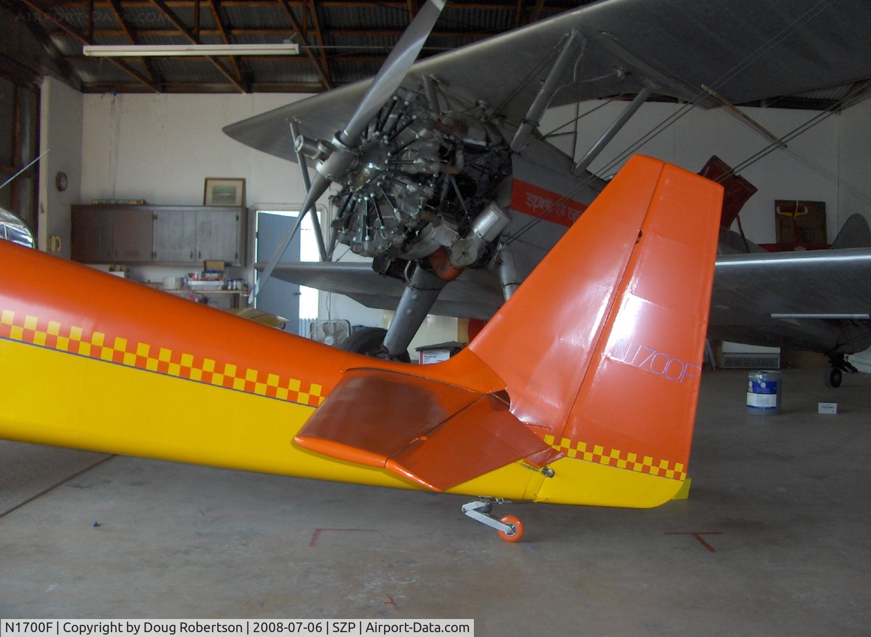 N1700F, 1967 Sportavia-Putzer Fournier RF-4D C/N 4054, 1967 Sportavia-Putzer FOURNIER RF4-D Motor-Glider, Rectimo (VW) 4AR 1200 modified to 1,400 c.c. upgrade, 40 Hp. empennage