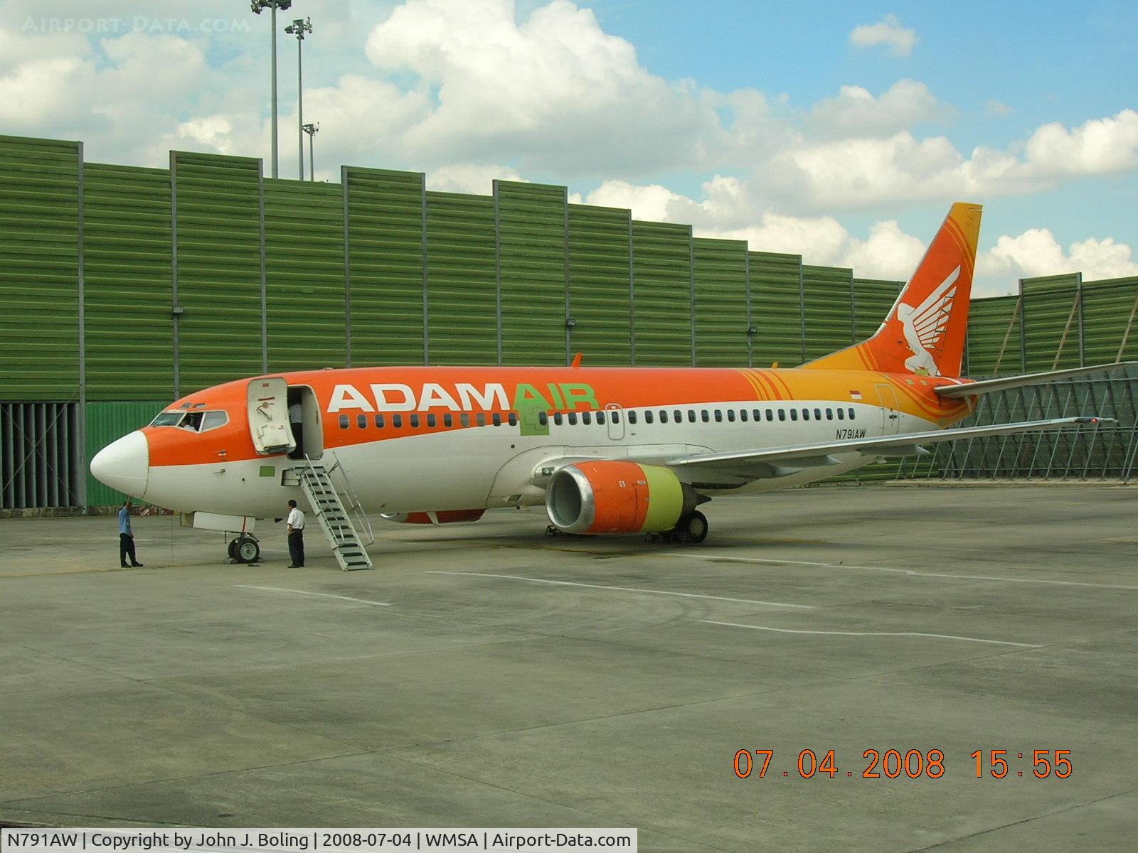 N791AW, 1990 Boeing 737-33A C/N 24791, MSN 24791. C check complete at Kuala Lumpur. Test flight 4 July 2008 by John Boling and Bruce Burns. New interior, 150 seats one class. Will get new paint next week and go to new lease
