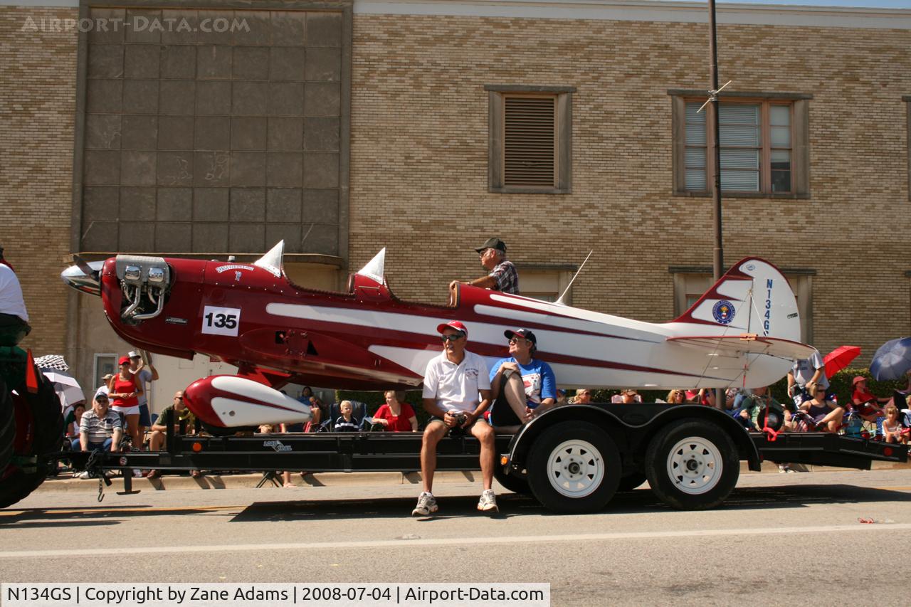 N134GS, Warner Spacewalker II C/N WR-296-S-149, At the Arlington, TX 4th of July Parade - Local EAA Chapter entry