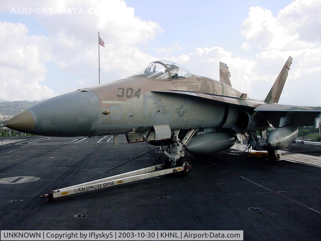 UNKNOWN, , US Navy FA-18C on the USS Nimitz in Pearl Harbor