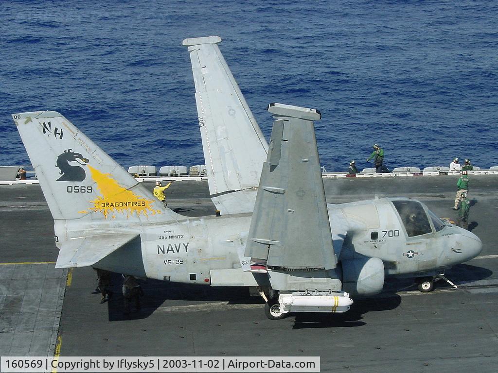 160569, Lockheed S-3B Viking C/N 394A-1149, US Navy S-3B VIKING VS-29 unfolds for the cat shot