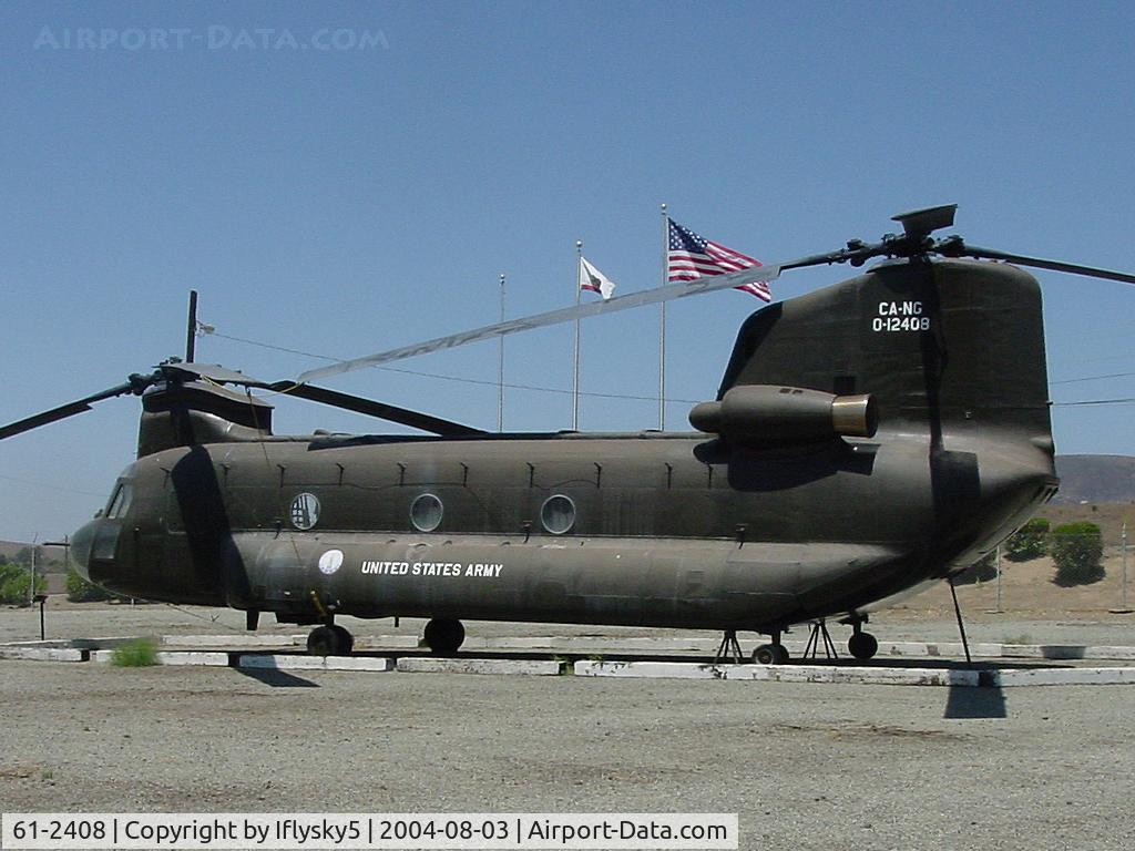 61-2408, 1961 Boeing Vertol CH-47A Chinook C/N B.012, CH-47A California Army National Guard @ Camp Roberts