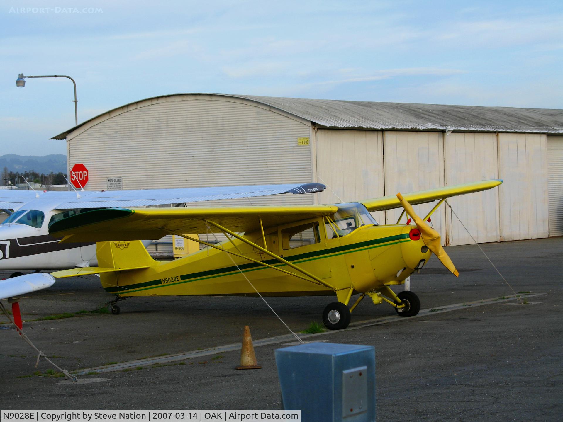 N9028E, 1946 Aeronca 11BC Chief C/N 11AC-656, 1946 Aeronca 11BC in late afternoon sun @Oakland, CA