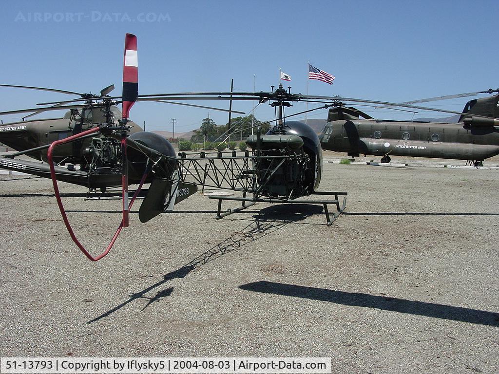 51-13793, Bell OH-13E Sioux C/N 379, OH-13A California Army National Guard @ Camp Roberts