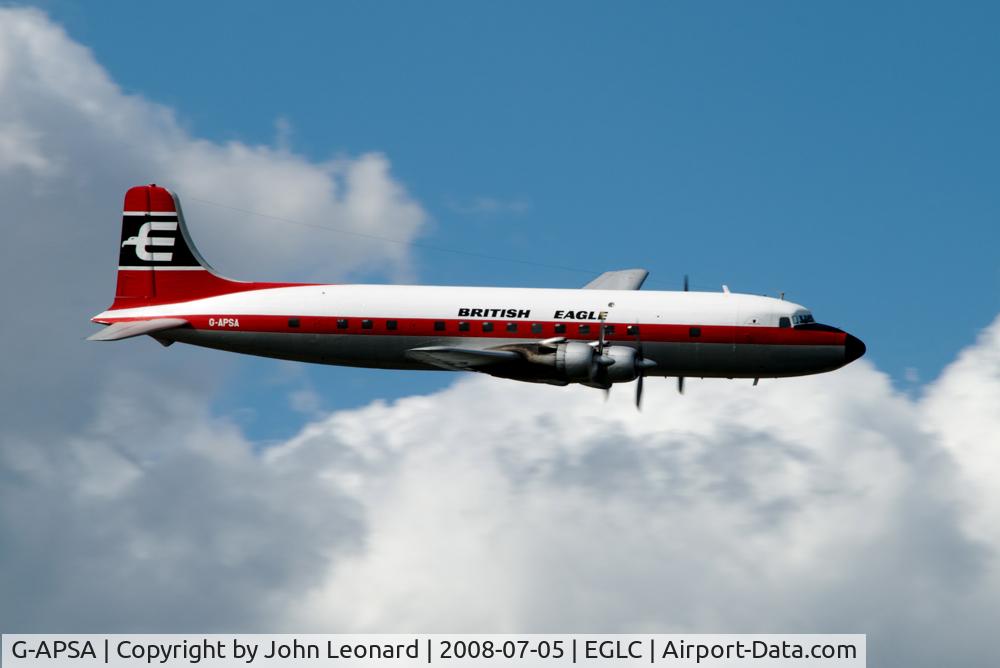 G-APSA, 1958 Douglas DC-6A C/N 45497, G-APSA in Eagle Air colours at London City