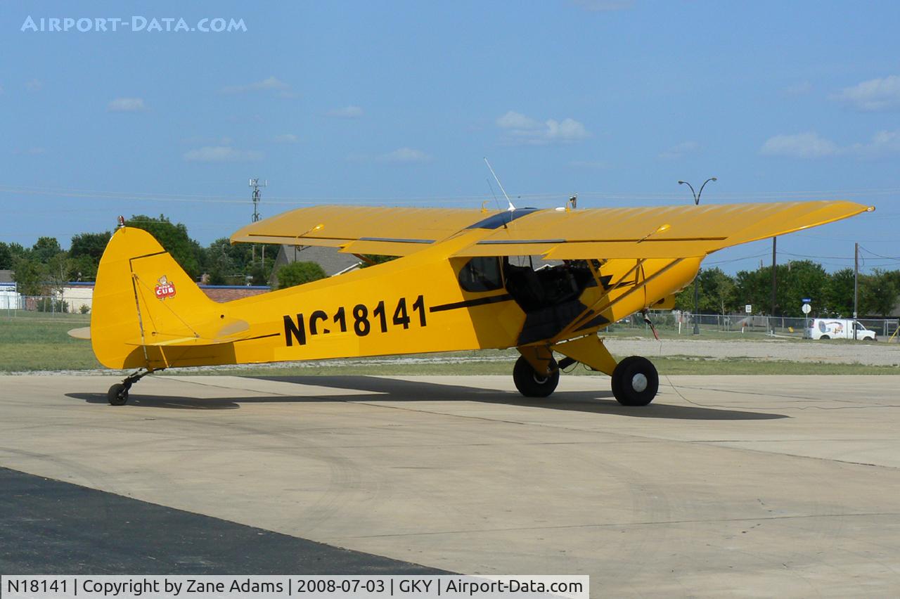 N18141, 1951 Piper PA-18 C/N 181332, At Arlington Municipal