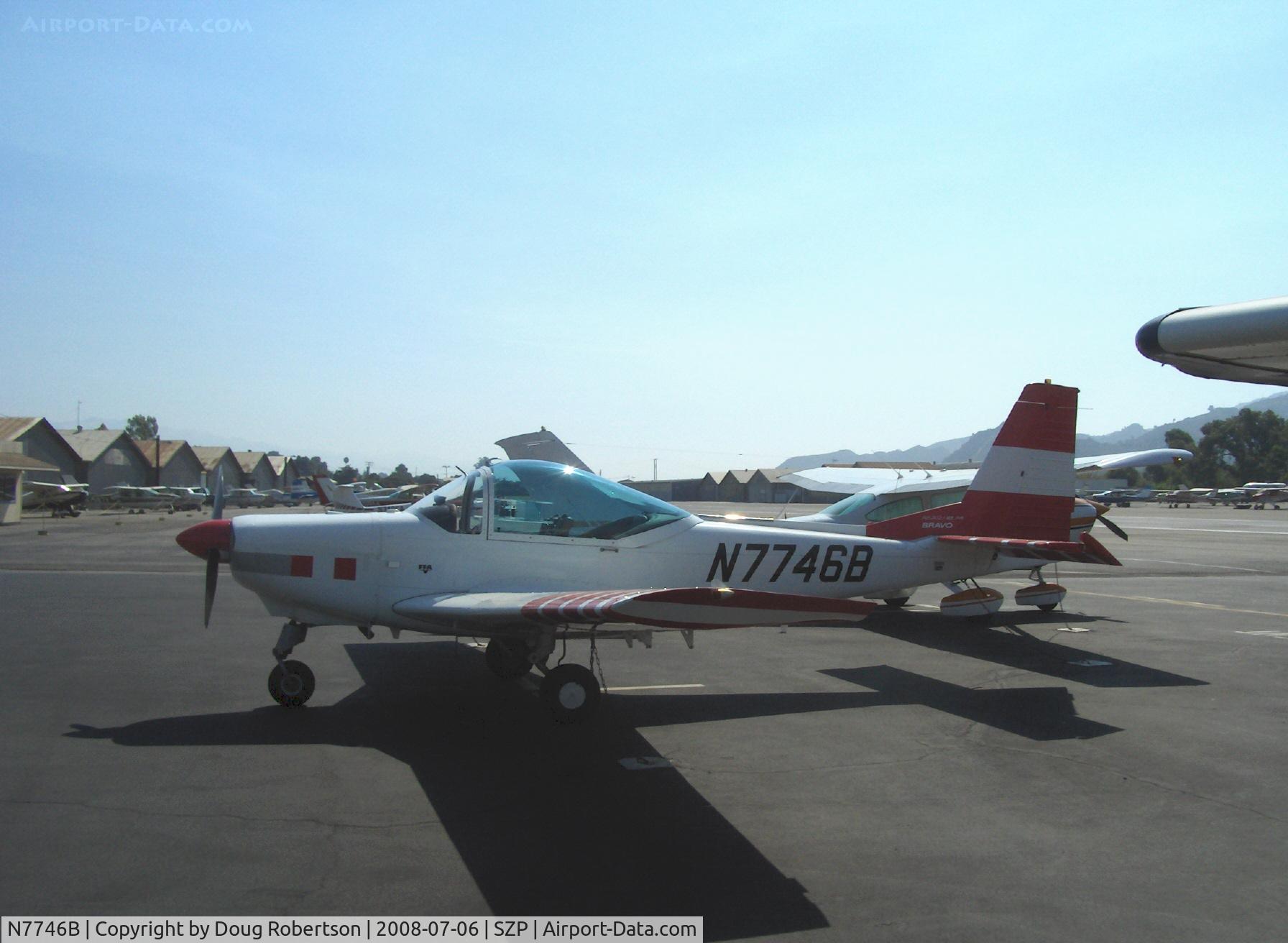 N7746B, 1992 FFA AS-202/18A-4 Bravo C/N 238, 1992 Ffa Flugzeugwerke Altenrhein AS202/18A4 BRAVO, Lycoming AEIO-360. Aerobatic, chutes worn