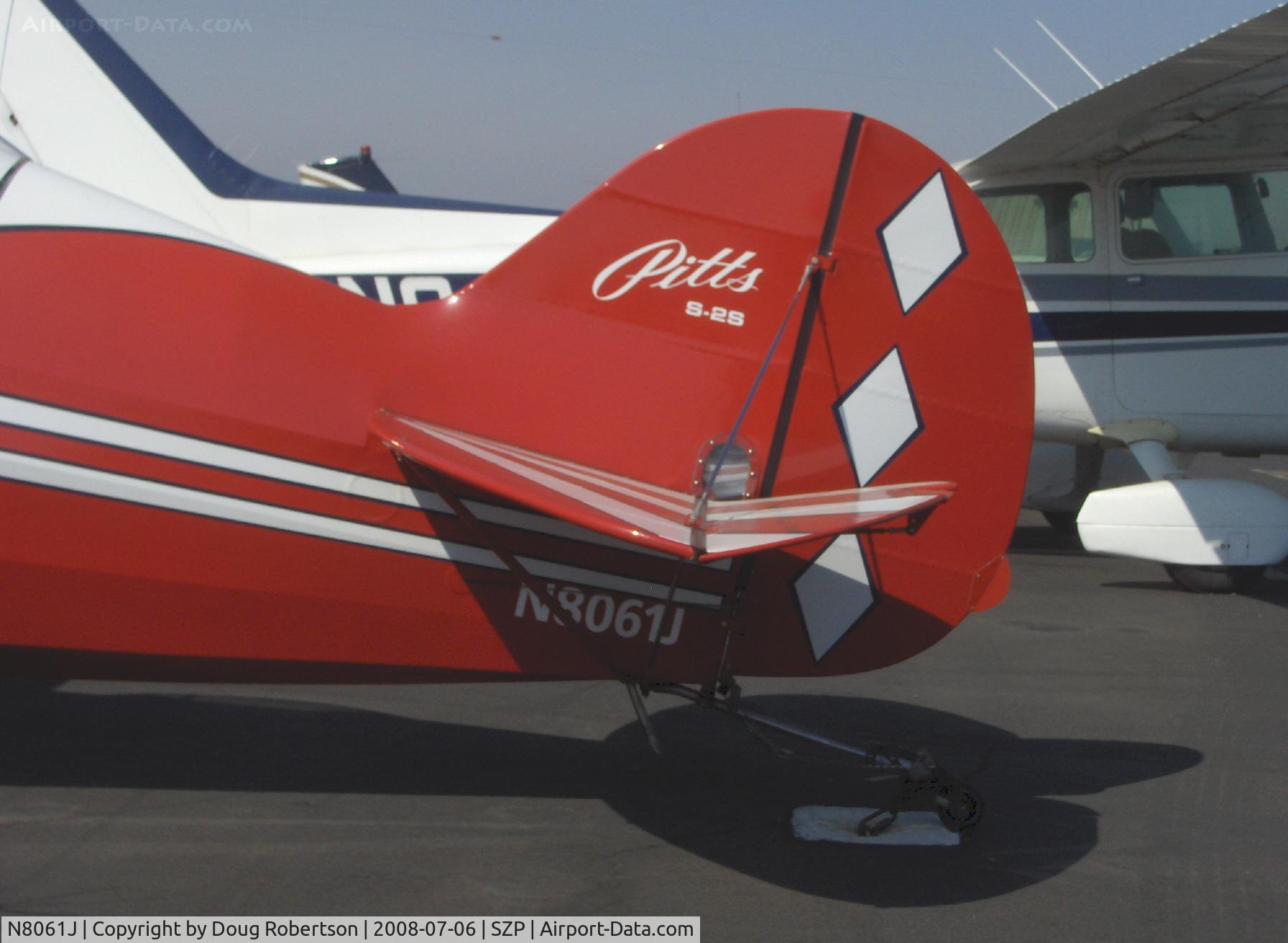 N8061J, 2003 Pitts S-2S Special C/N 434, 2003 Just PITTS S2-S, Lycoming IO-540, empennage