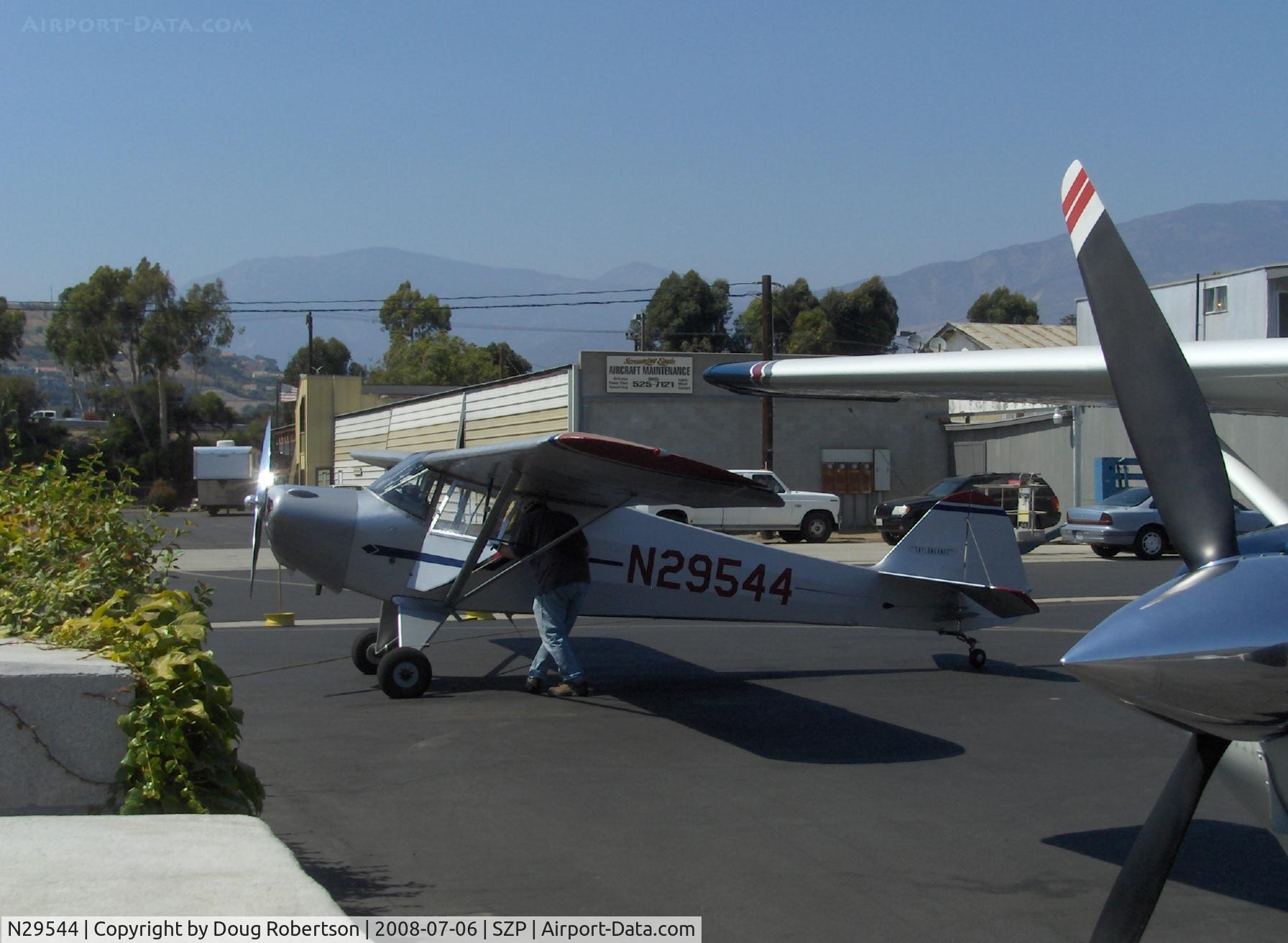 N29544, 1940 Taylorcraft BL-65 (L-2F) C/N 2387, 1940 Taylorcraft BL-65, Continental A&C-65 65 Hp engine change from original Lycoming, refueling
