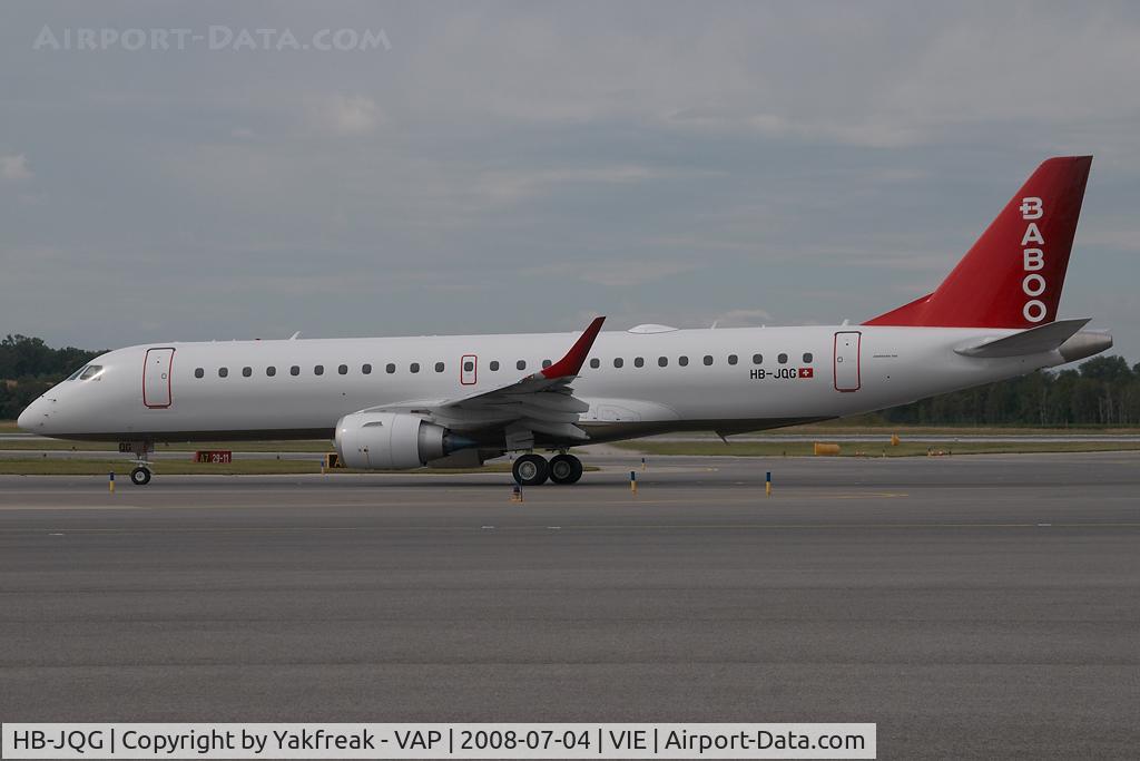HB-JQG, 2008 Embraer 190LR (ERJ-190-100LR) C/N 19000189, Fly Baboo Embraer 190