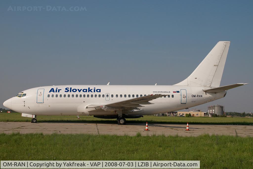 OM-RAN, 1985 Boeing 737-230 C/N 23156, Air Slovakia Boeing 737-200