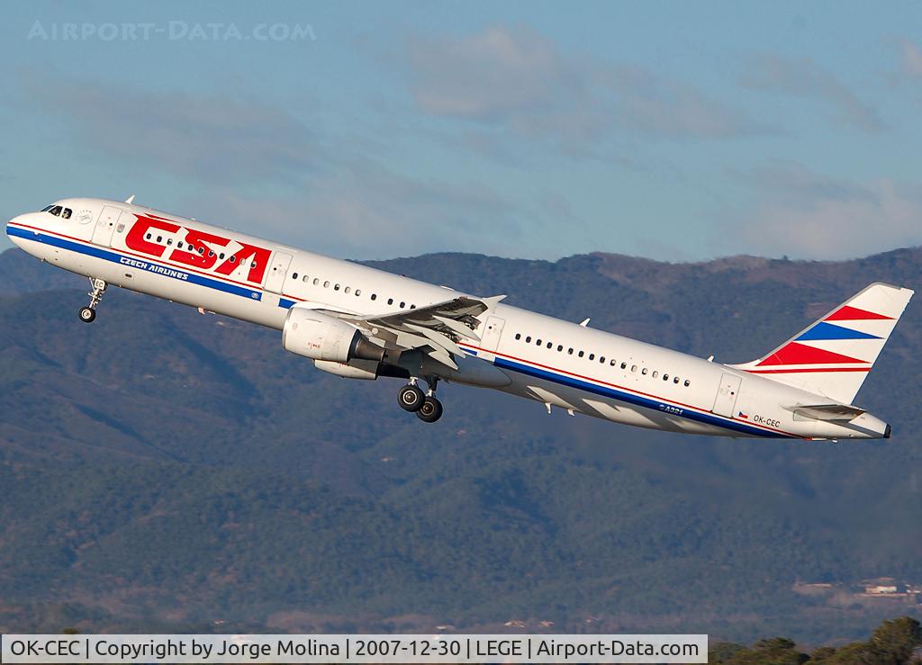 OK-CEC, 1997 Airbus A321-211 C/N 674, Taking off RWY 20.