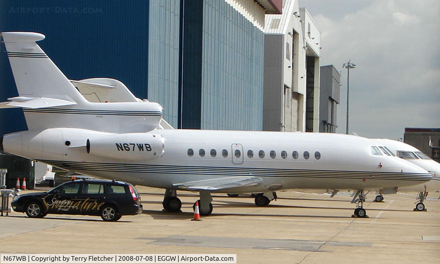 N67WB, 1997 Dassault Falcon 900EX C/N 16, Falcon 900EX at Luton