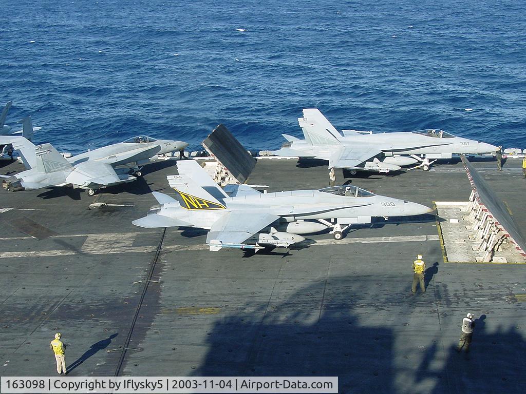 163098, McDonnell Douglas F/A-18A Hornet C/N 0478/A397, USN FA-18 CAG bird readies for the cat shot