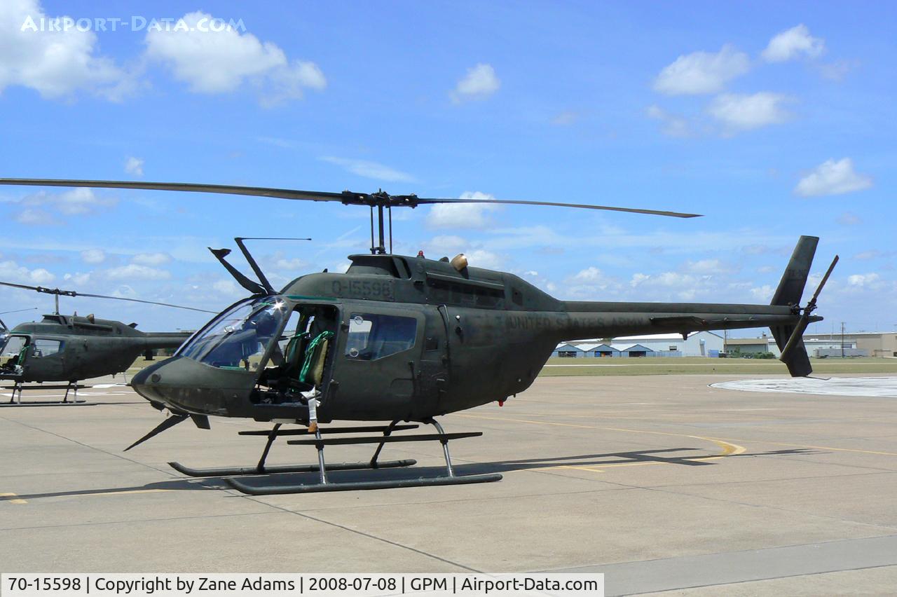 70-15598, 1970 Bell OH-58A Kiowa C/N 41149, At Grand Prairie Municipal