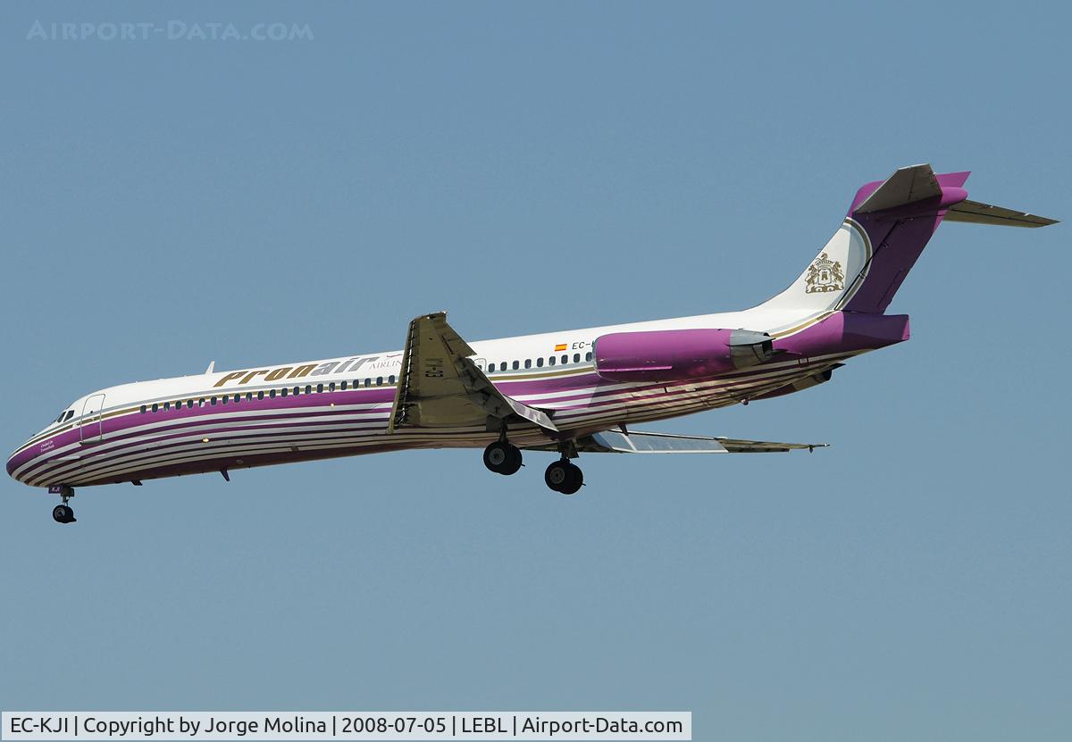 EC-KJI, 1990 McDonnell Douglas MD-87 (DC-9-87) C/N 49836, 