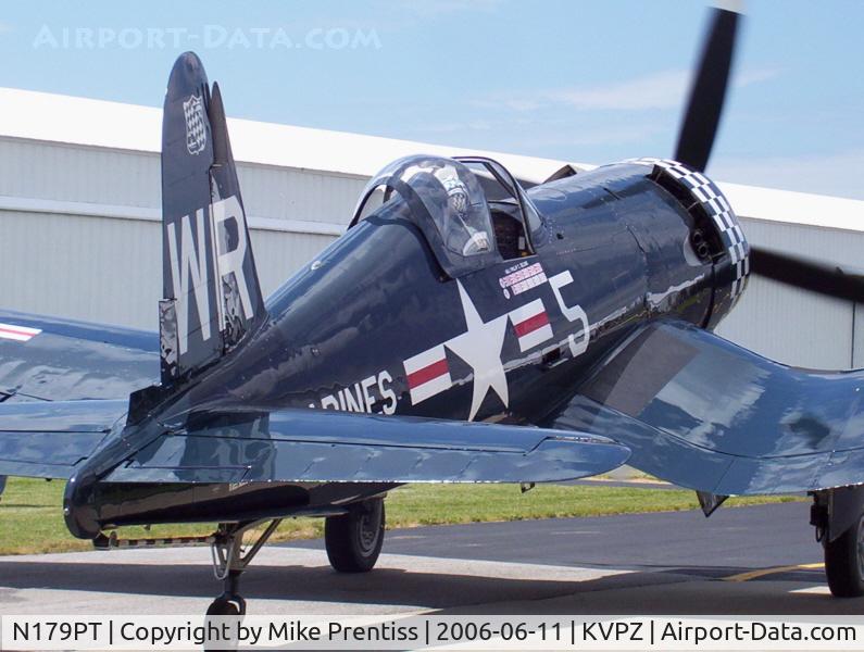 N179PT, 1948 Vought F4U-5 Corsair C/N Not found (Bu122179), Taken at a Warbird Fly-in at the Indiana Aviation Museum