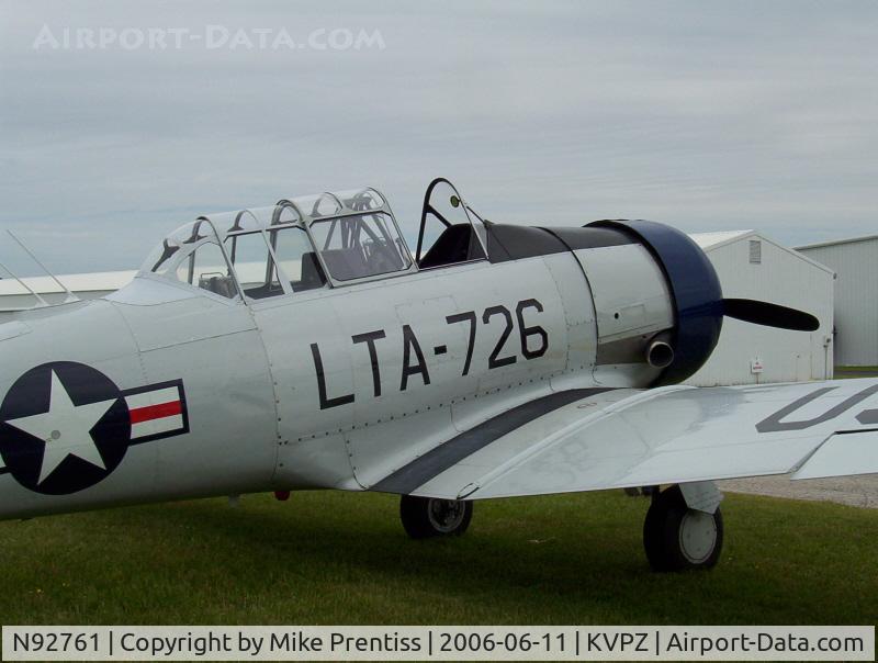 N92761, 1958 North American AT-6G Texan C/N 182-413 (51-14726), 1952 AT-6G Texan on display at the Indiana Aviation Museum
