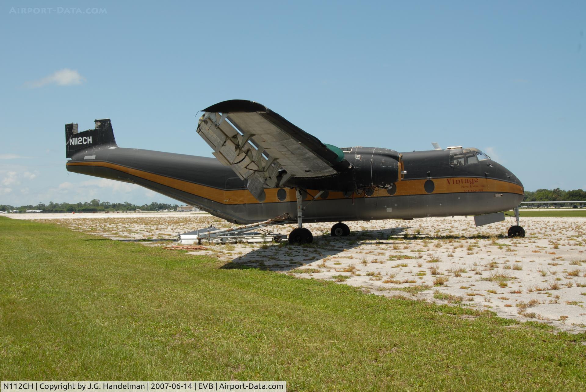 N112CH, 1963 De Havilland Canada DHC-4A Caribou C/N 97, wasting away at New Smyrna Beach Florida