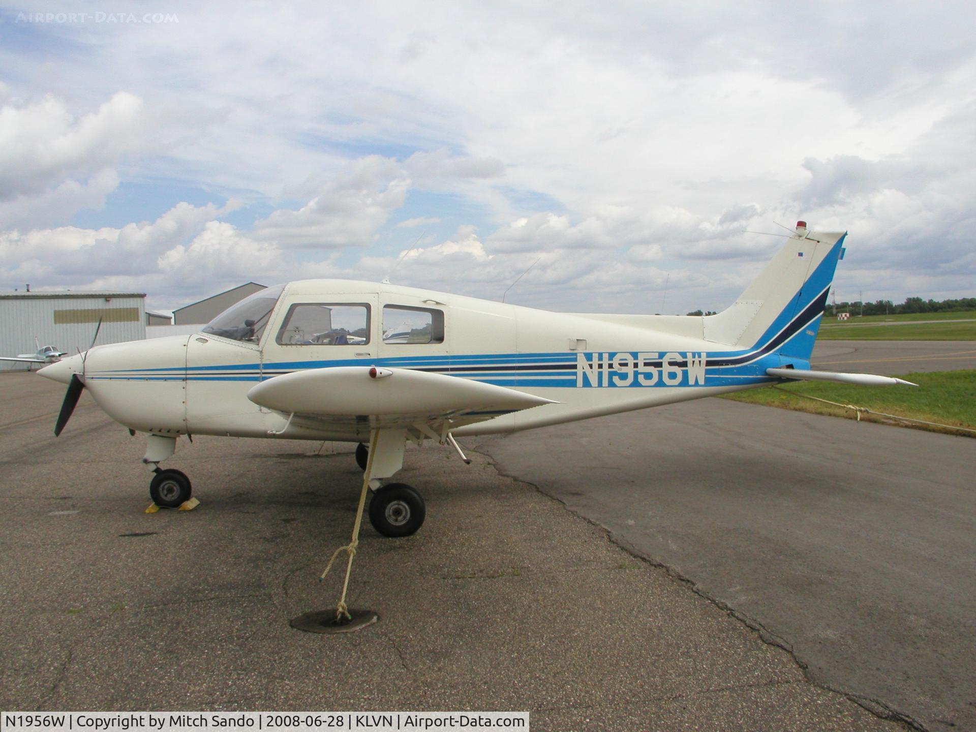 N1956W, 1973 Beech B19 Sport 150 C/N MB-620, Parked on the ramp at Airlake.