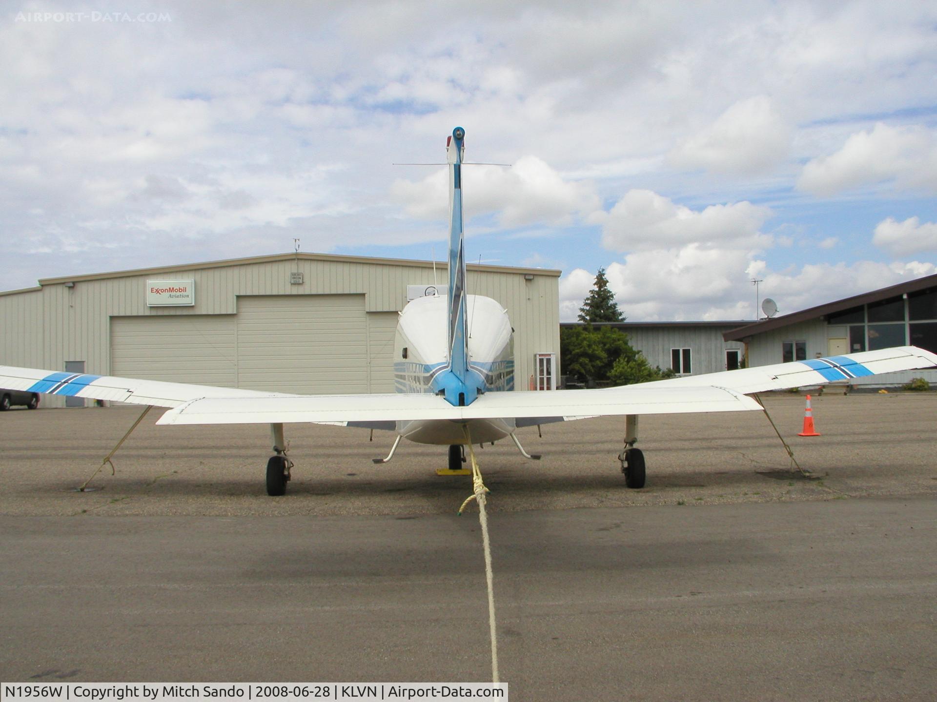 N1956W, 1973 Beech B19 Sport 150 C/N MB-620, Parked on the ramp at Airlake.