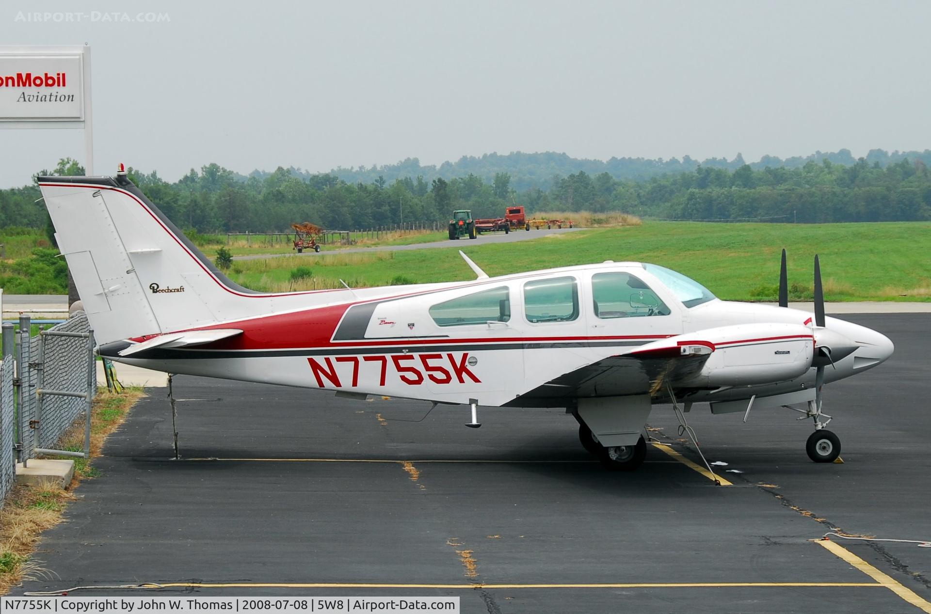 N7755K, 1977 Beech 95-B55 (T42A) Baron C/N TC-2067, At rest