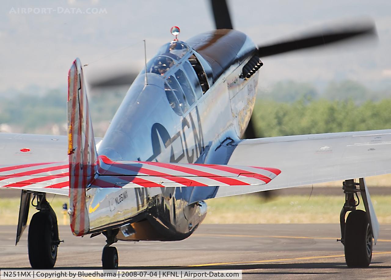 N251MX, 1943 North American P-51C-10 Mustang C/N 103-22730, Betty Jane Taxis out.