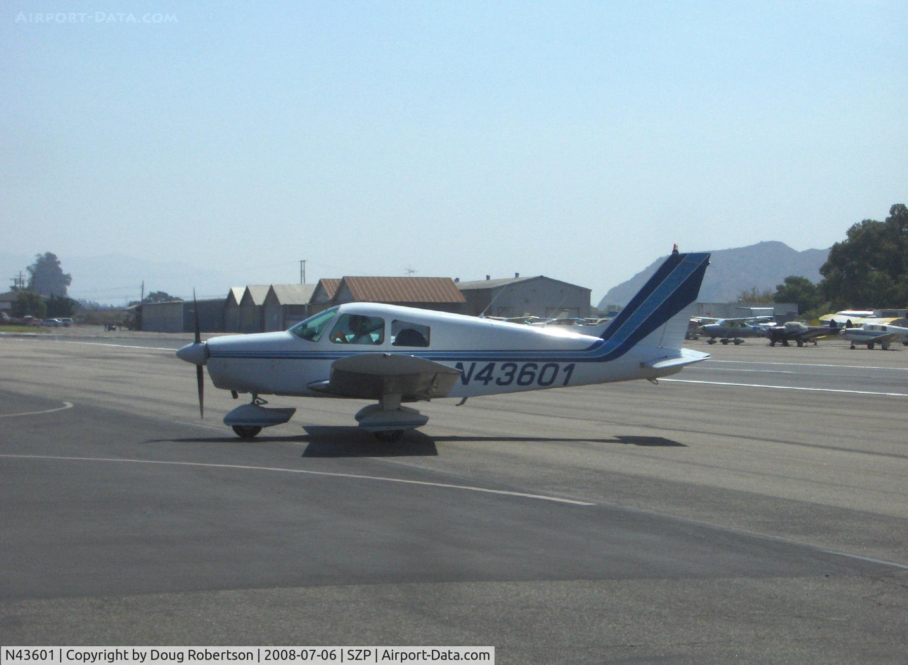 N43601, 1974 Piper PA-28-140 Cruiser C/N 28-7425381, 1974 Piper PA-28-140 CRUISER, Lycoming O&VO-360 180 Hp upgrade, taxi