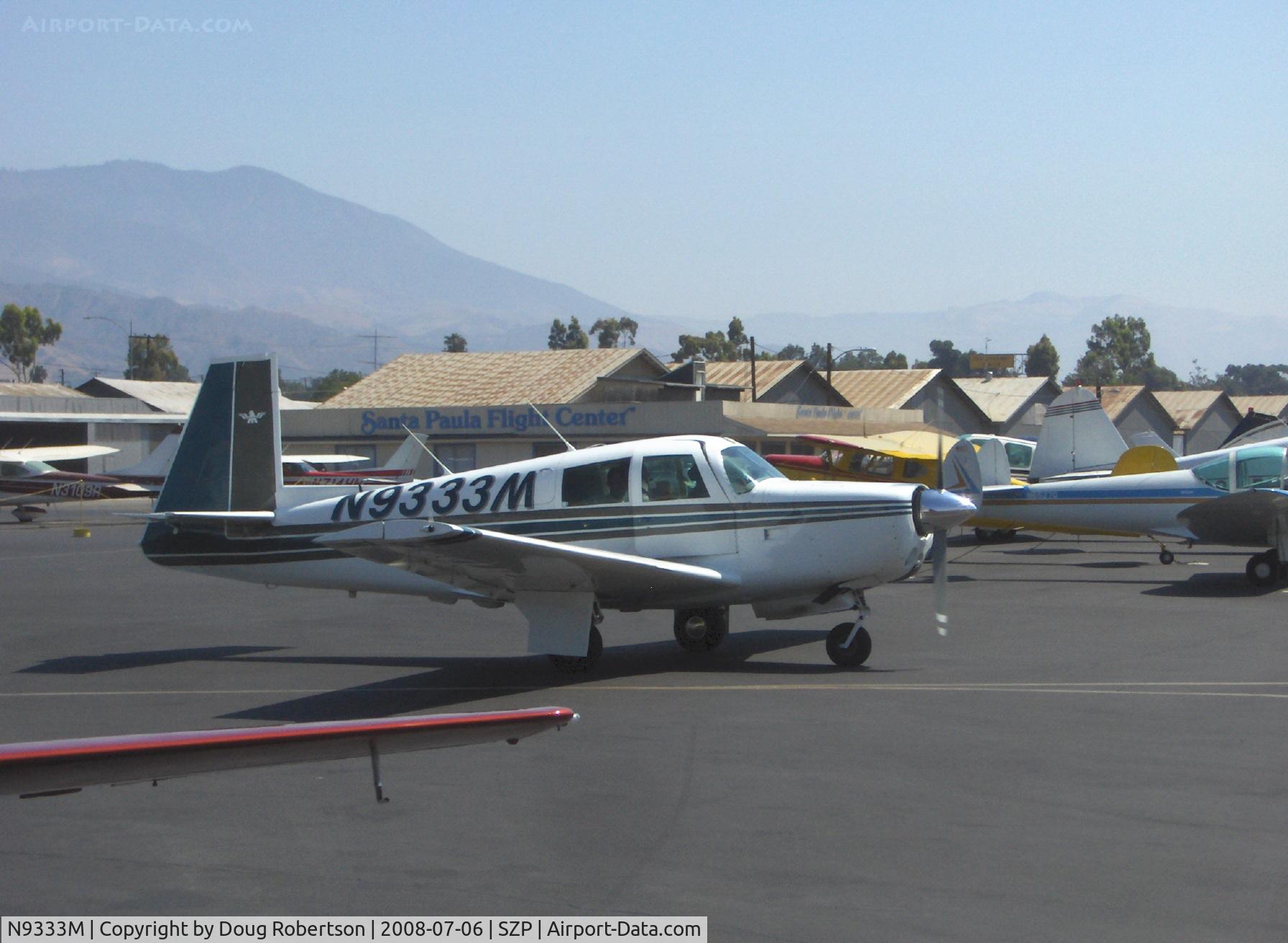 N9333M, 1966 Mooney M20E C/N 1265, 1966 Mooney M20E SUPER 21, Lycoming O&VO-360 200 Hp, taxi