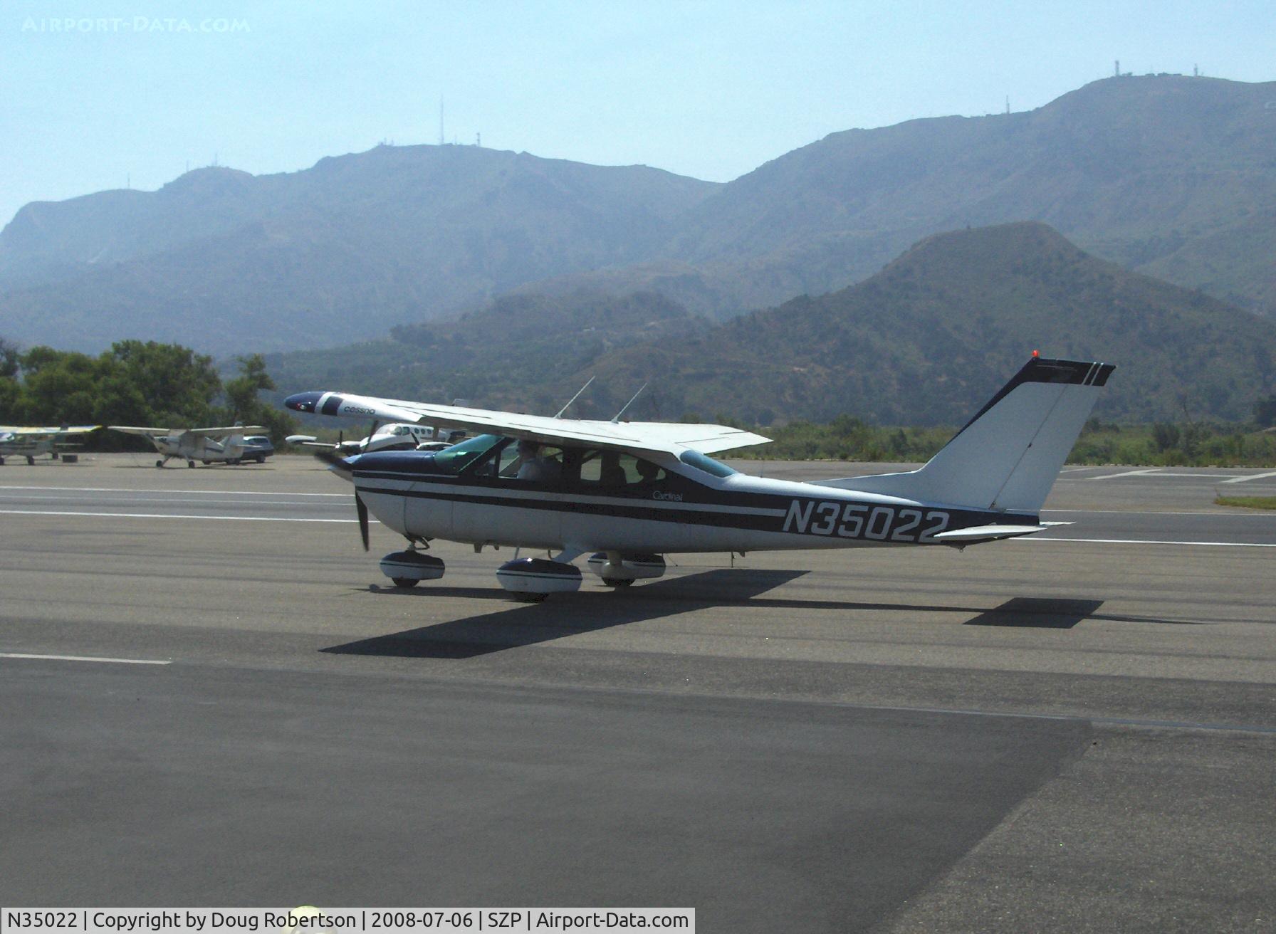 N35022, 1974 Cessna 177B Cardinal C/N 17702161, 1974 Cessna 177B CARDINAL, Lycoming O&VO-360 180 Hp, taxi