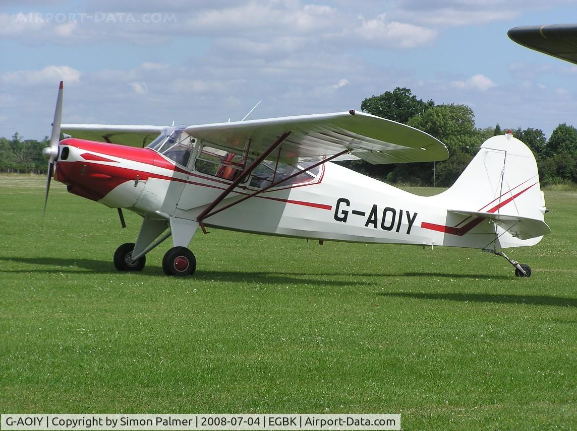 G-AOIY, 1956 Auster J-5G Cirrus Autocar C/N 3199, Auster from Devon visiting Sywell