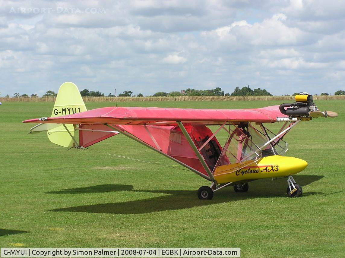G-MYUI, 1994 Cyclone Airsports AX3/503 C/N C 4043213, AX3 at Sywell