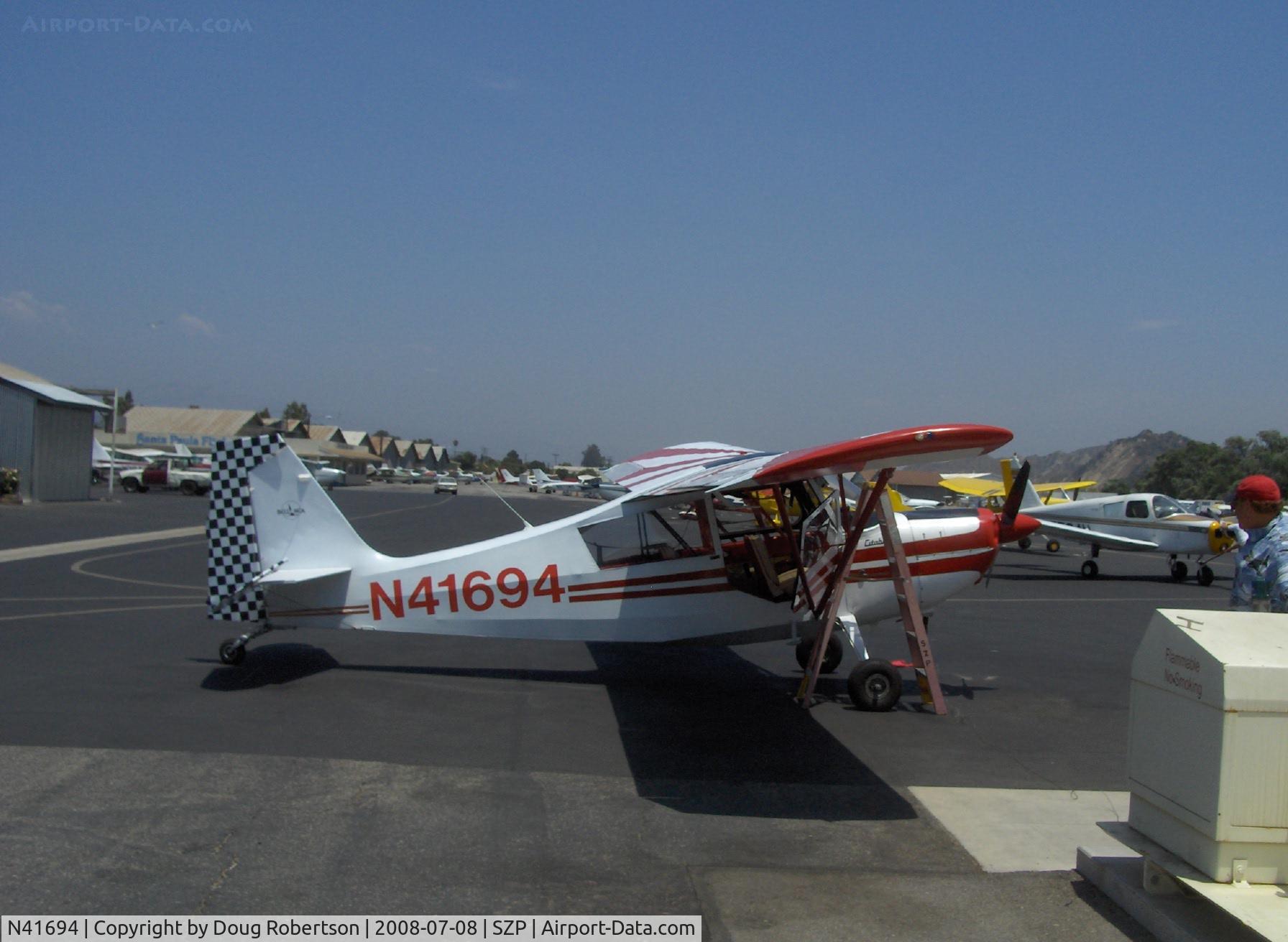 N41694, 1973 Bellanca 7KCAB Citabria C/N 400-73, 1973 Bellanca 7KCAB CITABRIA, Lycoming IO-320-E2A 150 Hp, refueling