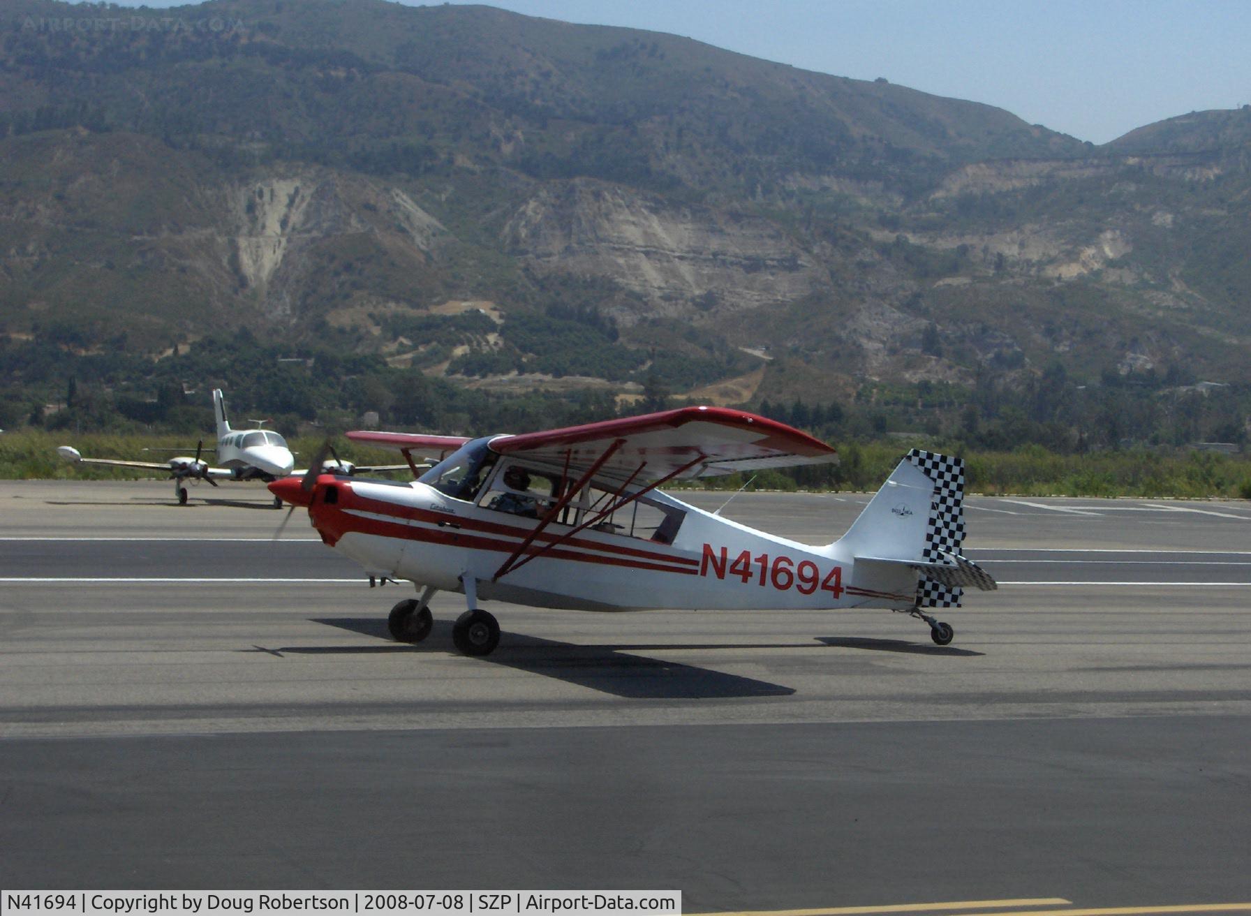 N41694, 1973 Bellanca 7KCAB Citabria C/N 400-73, 1973 Bellanca 7KCAB CITABRIA, Lycoming IO-320-E2A 150 Hp, taxi