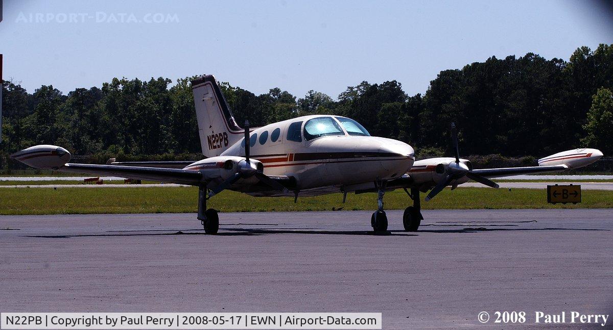 N22PB, 1972 Cessna 402B C/N 402B0243, Seen on the GA ramp