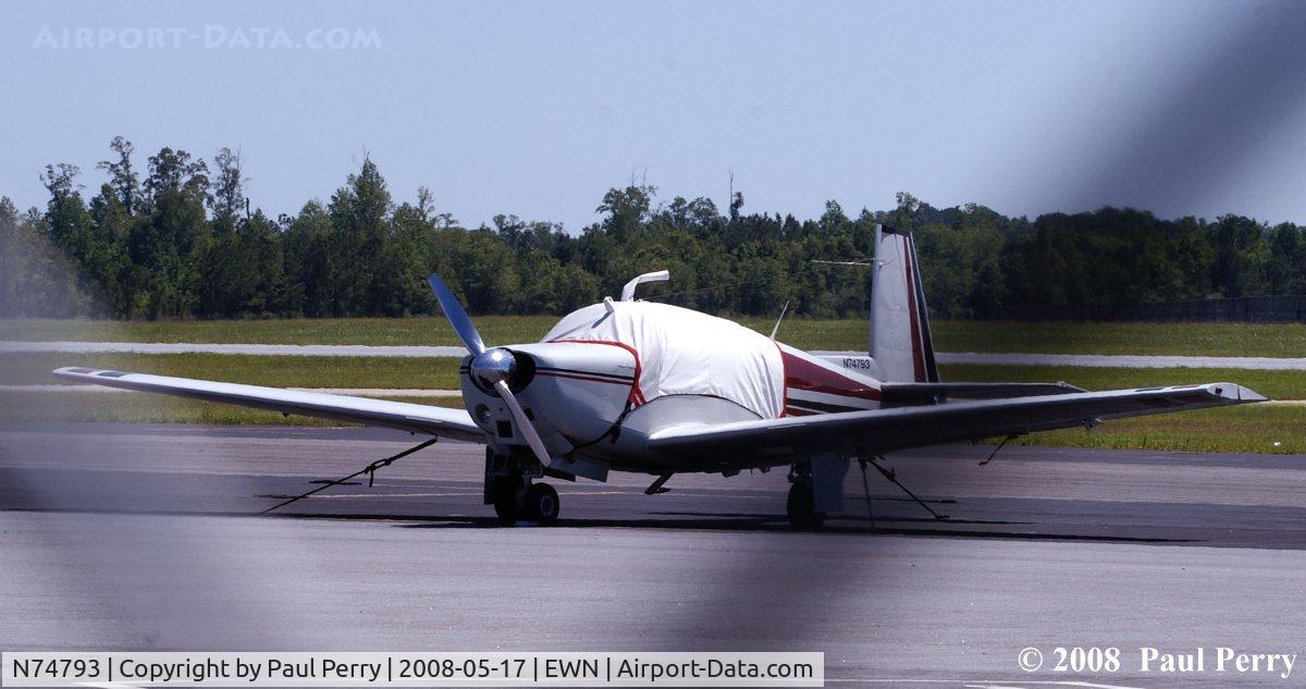 N74793, 1961 Mooney M20B Mark 21 C/N 1793, Nice touch, with the numbers on the fillet like that