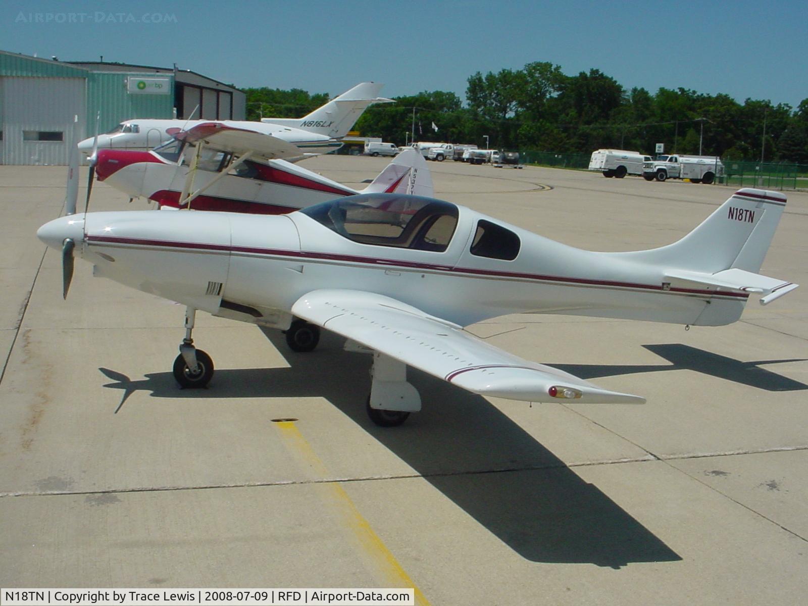 N18TN, 1991 Lancair 235M C/N 117, Parked at Emery at RFD