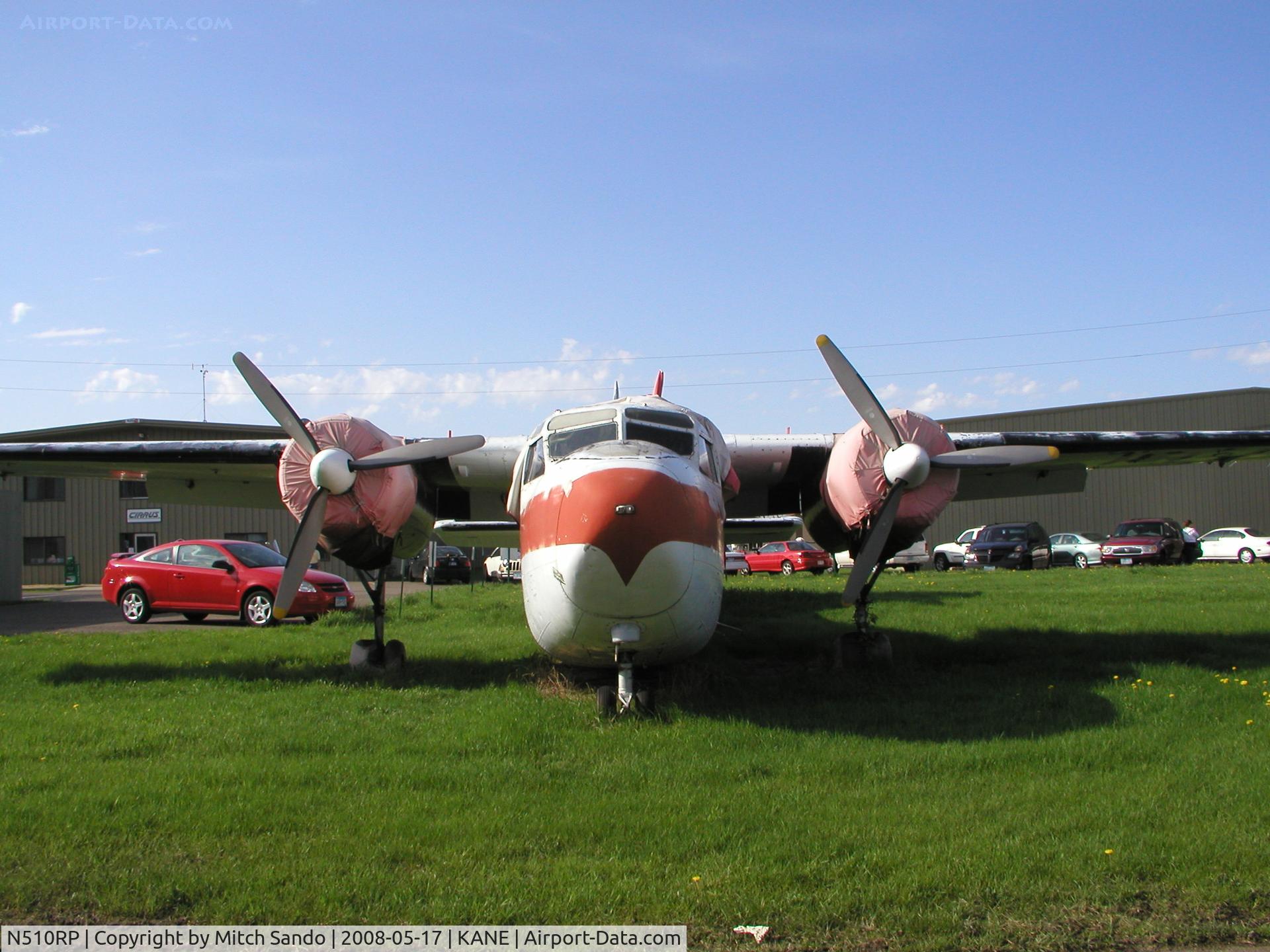 N510RP, 1954 Hunting Percival P-66 Pembroke C51 C/N P66-0029, Parked at Anoka County.