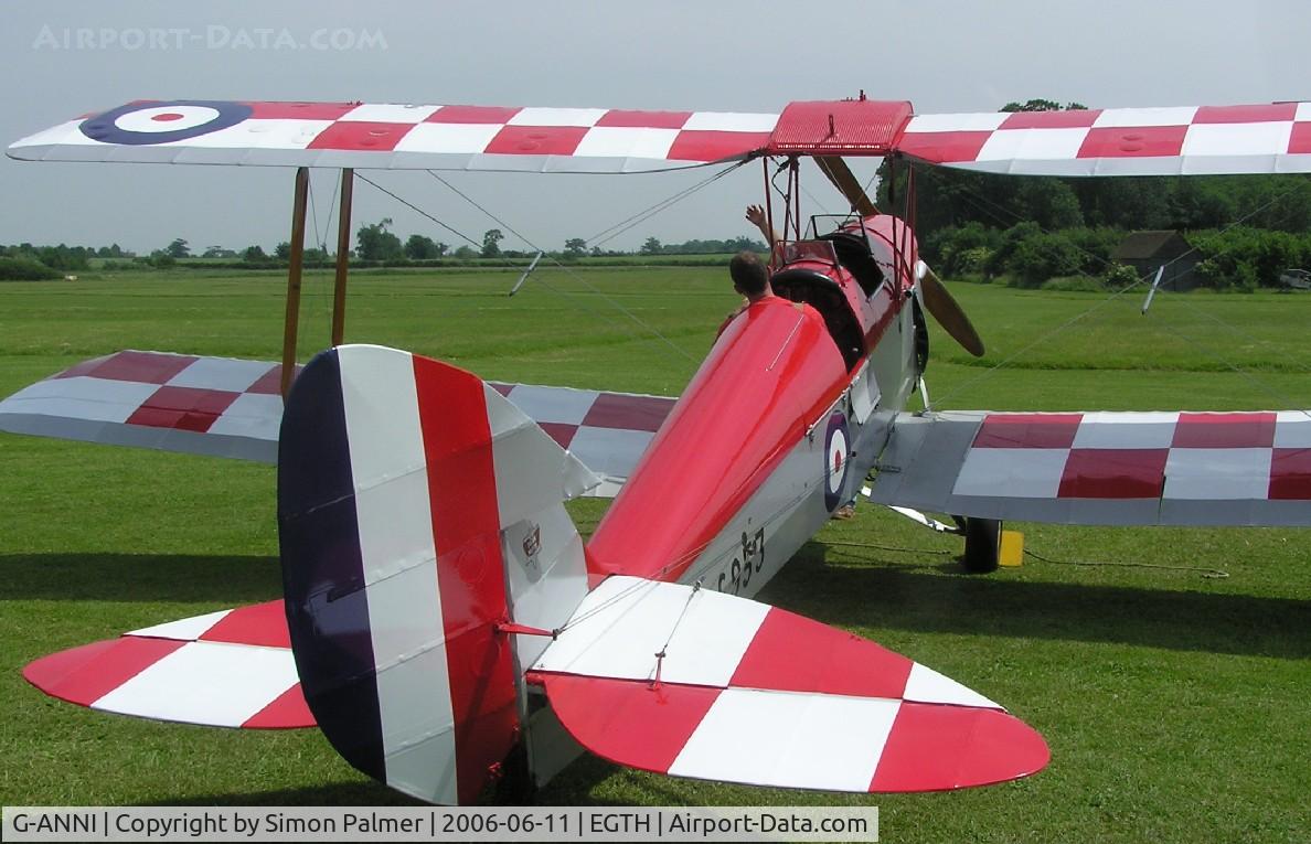 G-ANNI, 1941 De Havilland DH-82A Tiger Moth II C/N 85162, Colourful Tiger at Old Warden