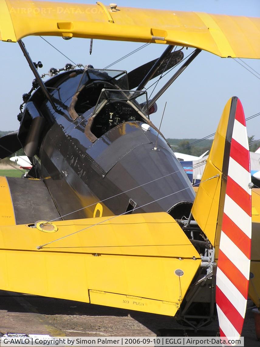 G-AWLO, 1943 Boeing E75 C/N 75-5563, Stearman at Panshanger