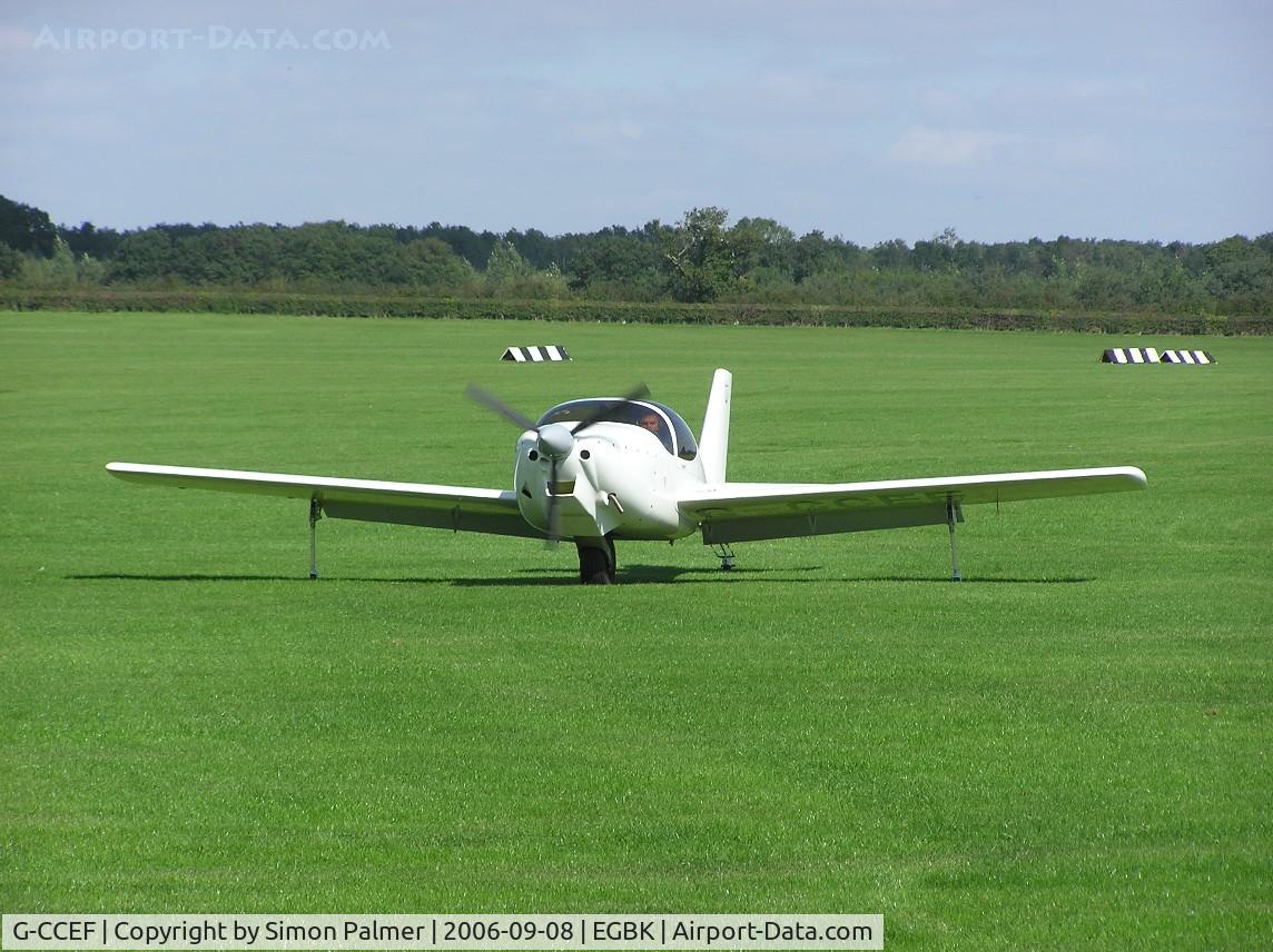 G-CCEF, 2004 Europa Monowheel C/N PFA 247-13038, Europa taxying at Sywell