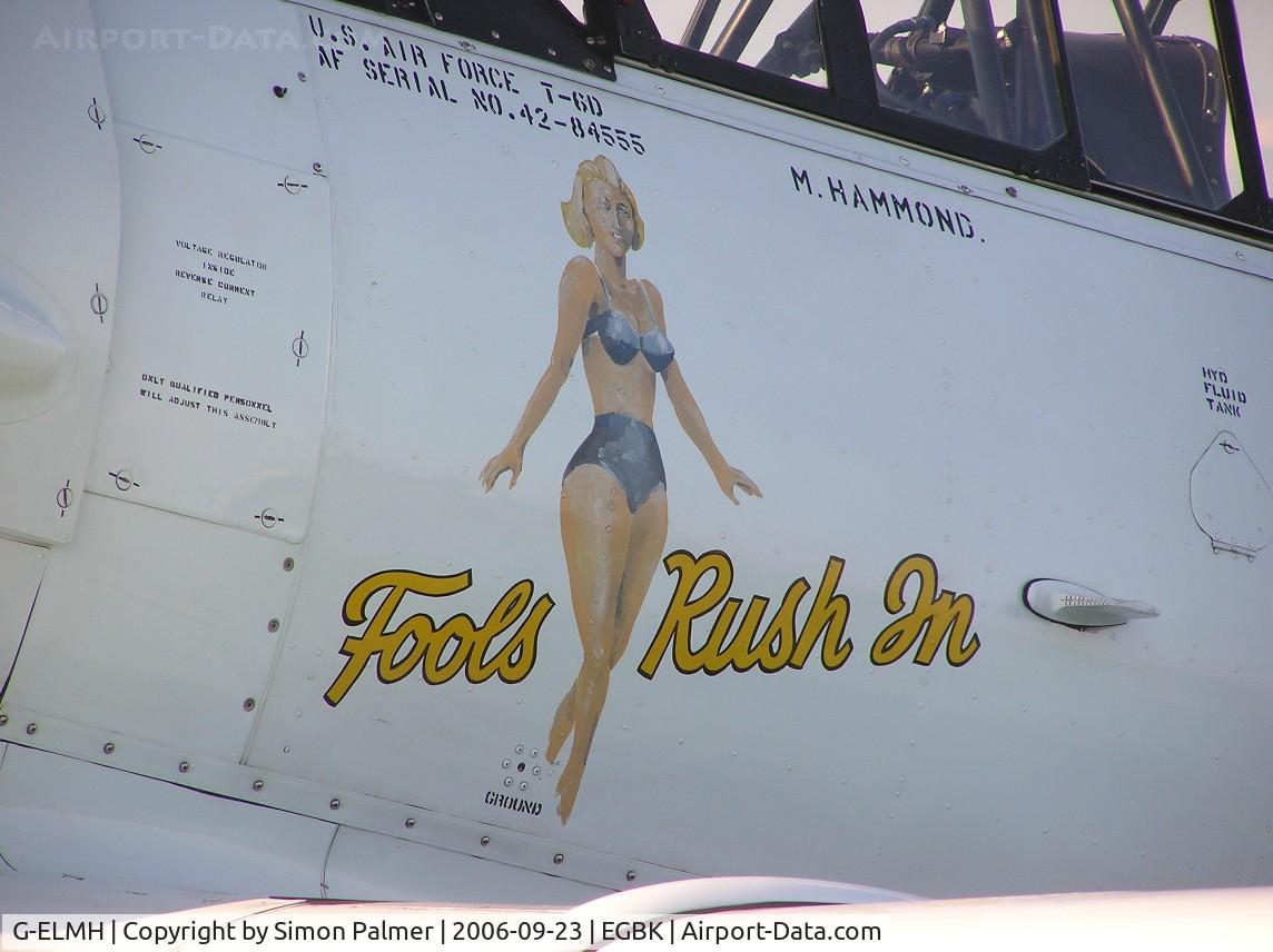 G-ELMH, 1942 North American AT-6D Harvard III C/N 88-16336 (42-84555), Harvard artwork