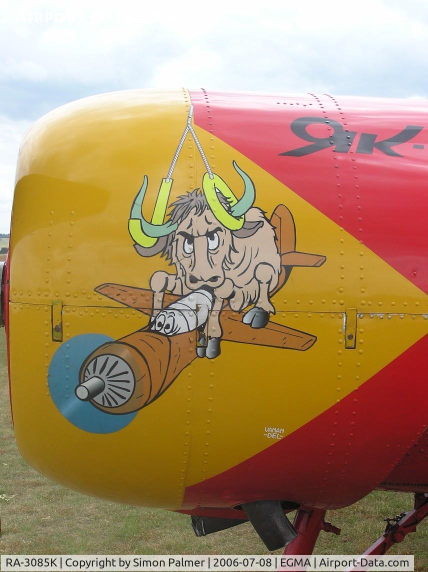 RA-3085K, 1984 Yakovlev Yak-52 C/N 844007, Nose-art on Yak52